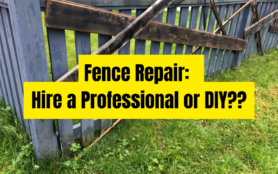 Fence Repair: Hiring a Professional vs. DIY
