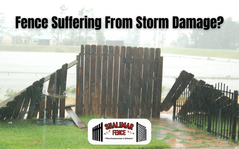 Fence Repair From Storm Damage