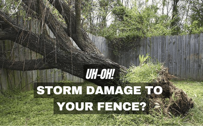 Storm damage fence repair Okaloosa County
